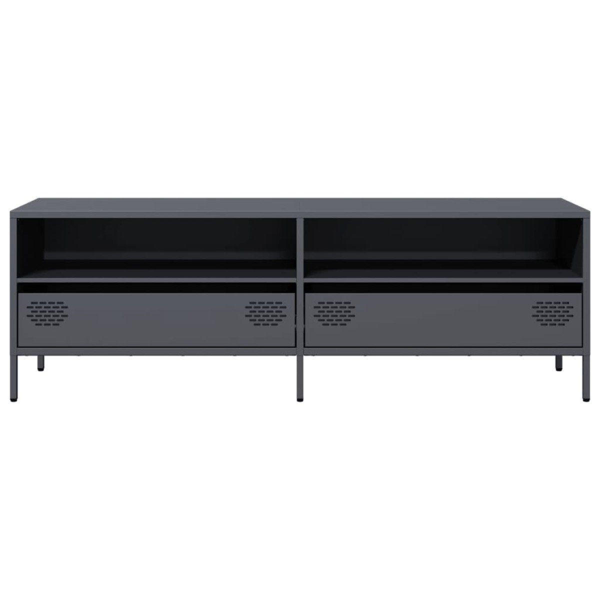 vidaXL Έπιπλο Τηλεόρασης Ανθρακί 135x39x43,5 εκ. Ατσάλι Ψυχρής Έλασης