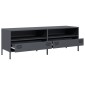 vidaXL Έπιπλο Τηλεόρασης Ανθρακί 135x39x43,5 εκ. Ατσάλι Ψυχρής Έλασης