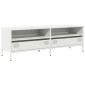 vidaXL Έπιπλο Τηλεόρασης Λευκό 135x39x43,5 εκ. Ατσάλι Ψυχρής Έλασης