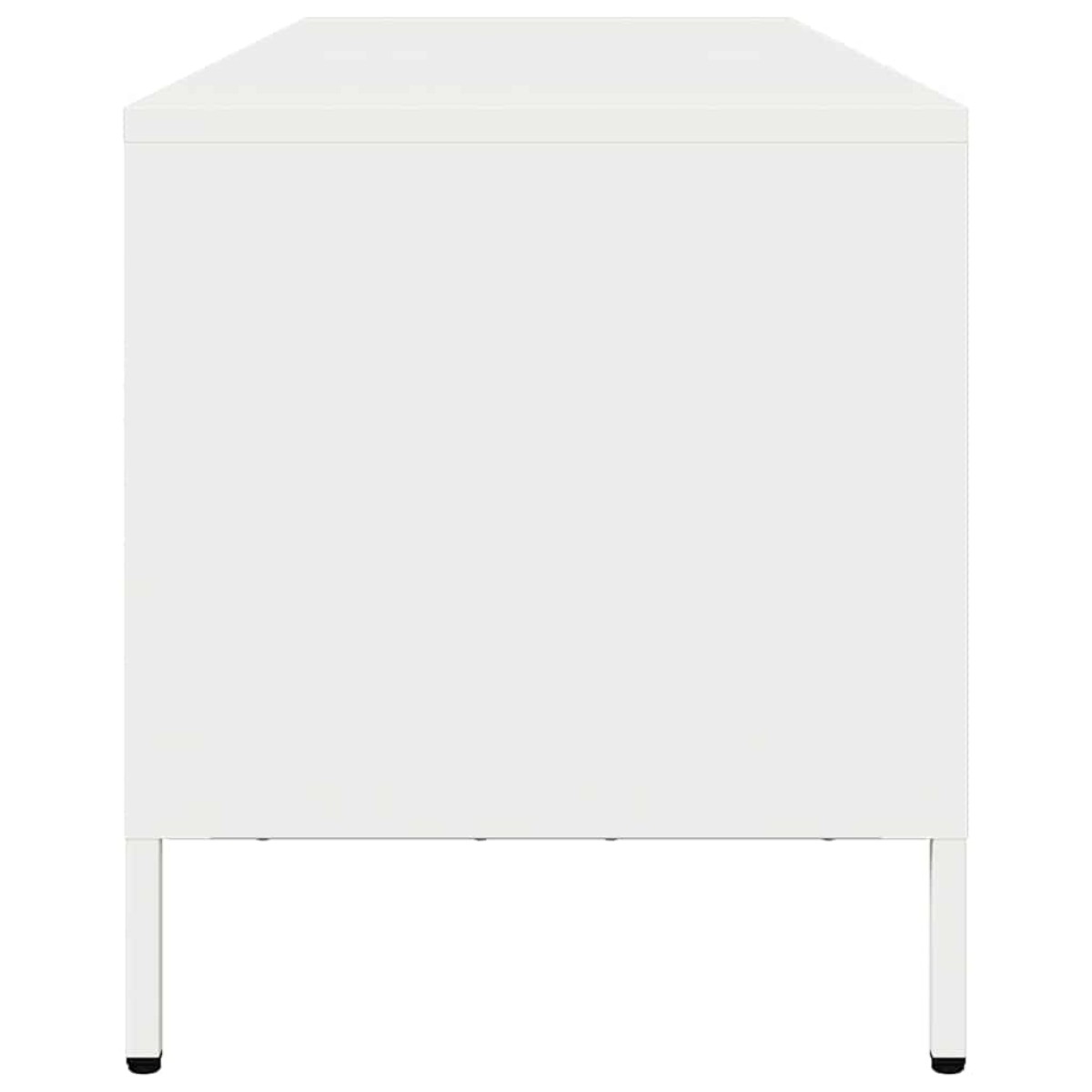 vidaXL Έπιπλο Τηλεόρασης Λευκό 135x39x43,5 εκ. Ατσάλι Ψυχρής Έλασης