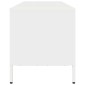 vidaXL Έπιπλο Τηλεόρασης Λευκό 135x39x43,5 εκ. Ατσάλι Ψυχρής Έλασης