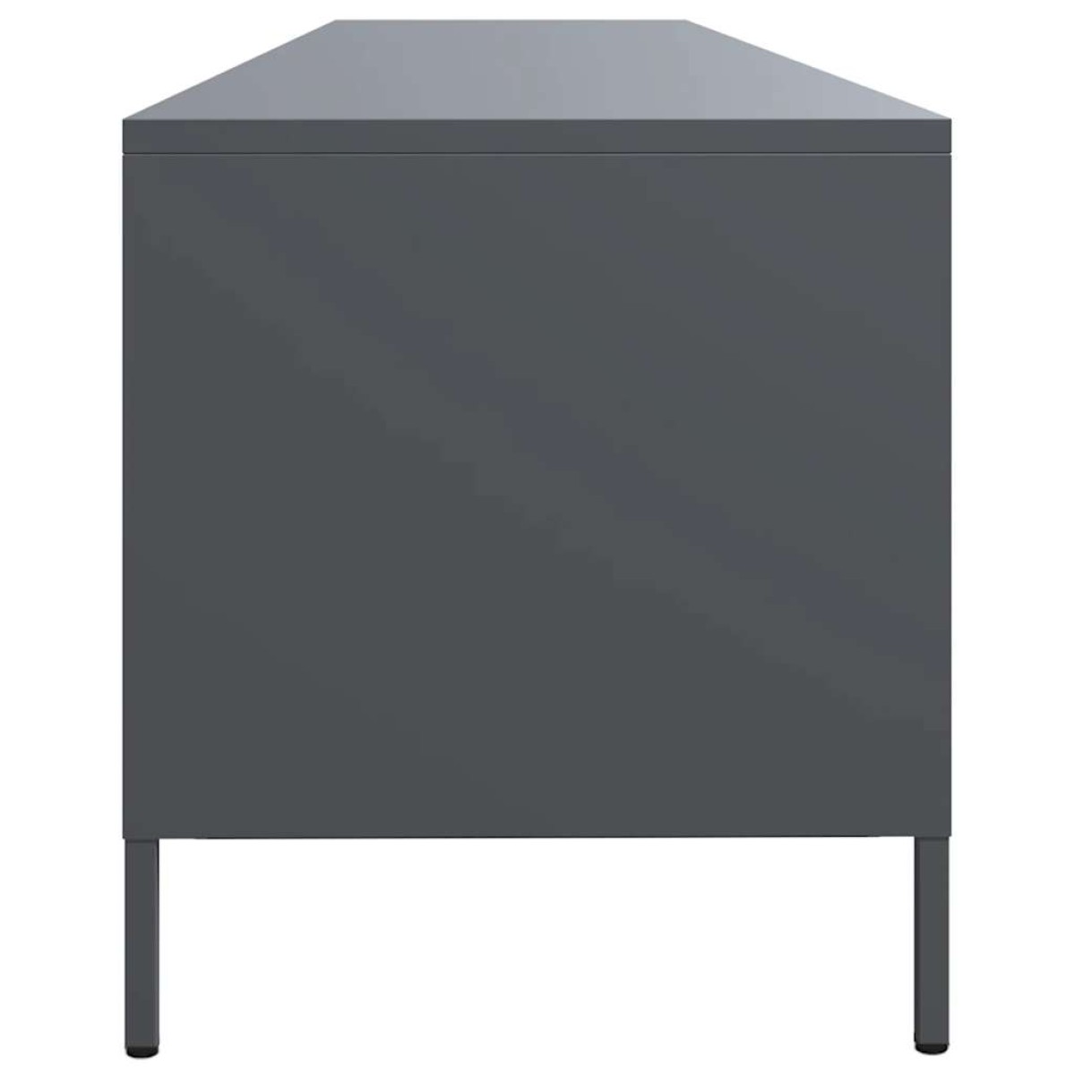 vidaXL Έπιπλο Τηλεόρασης Ανθρακί 202x39x43,5 εκ. Ατσάλι Ψυχρής Έλασης