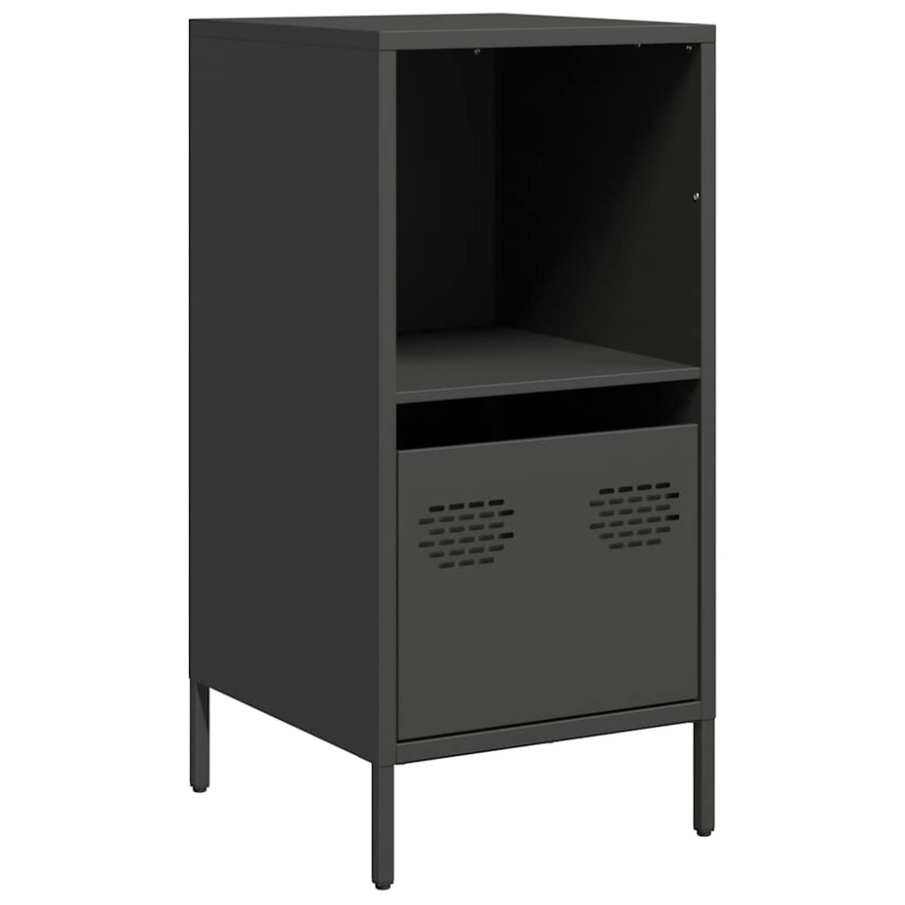 vidaXL Ντουλάπι Μαύρο 35x39x73,5 εκ. από Χάλυβα Ψυχρής Έλασης