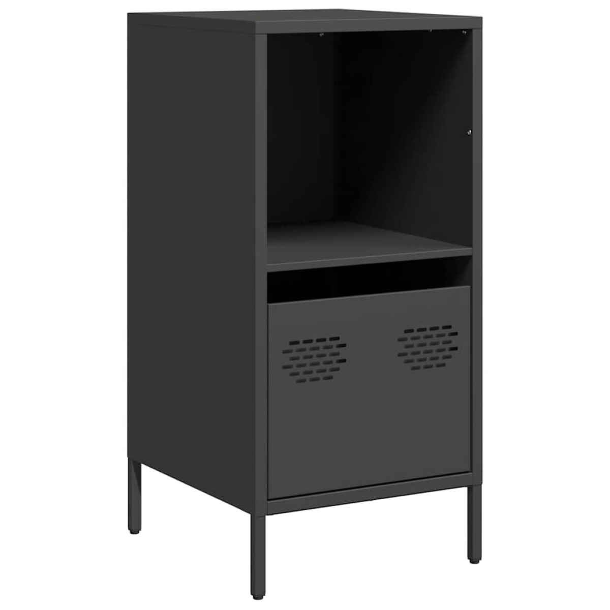 vidaXL Ντουλάπι Μαύρο 35x39x73,5 εκ. από Χάλυβα Ψυχρής Έλασης