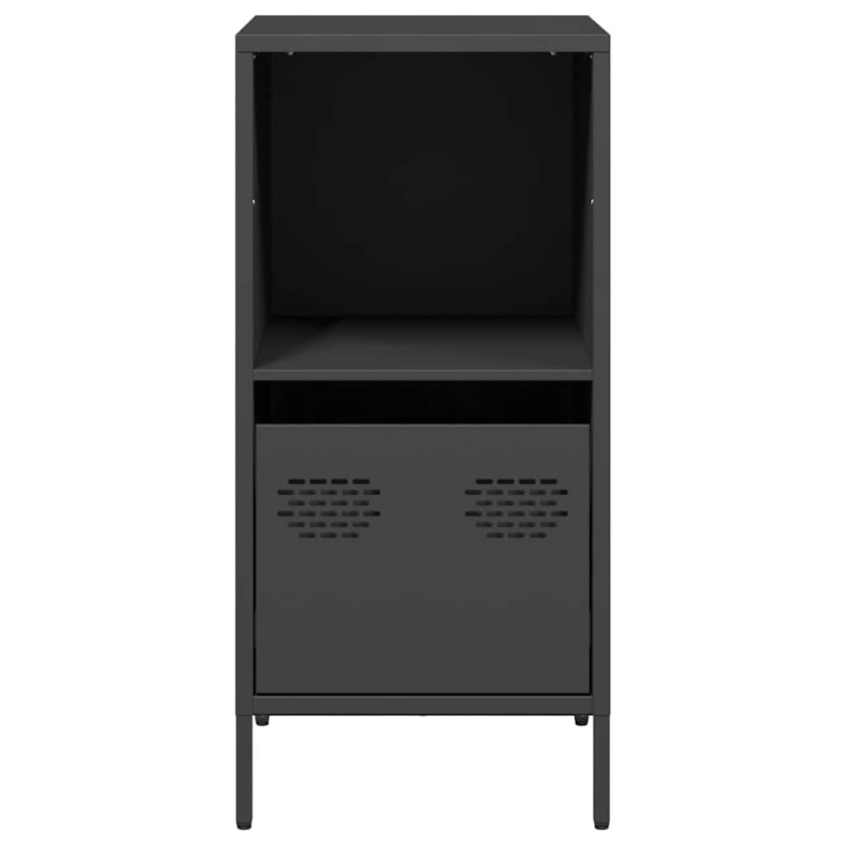 vidaXL Ντουλάπι Μαύρο 35x39x73,5 εκ. από Χάλυβα Ψυχρής Έλασης