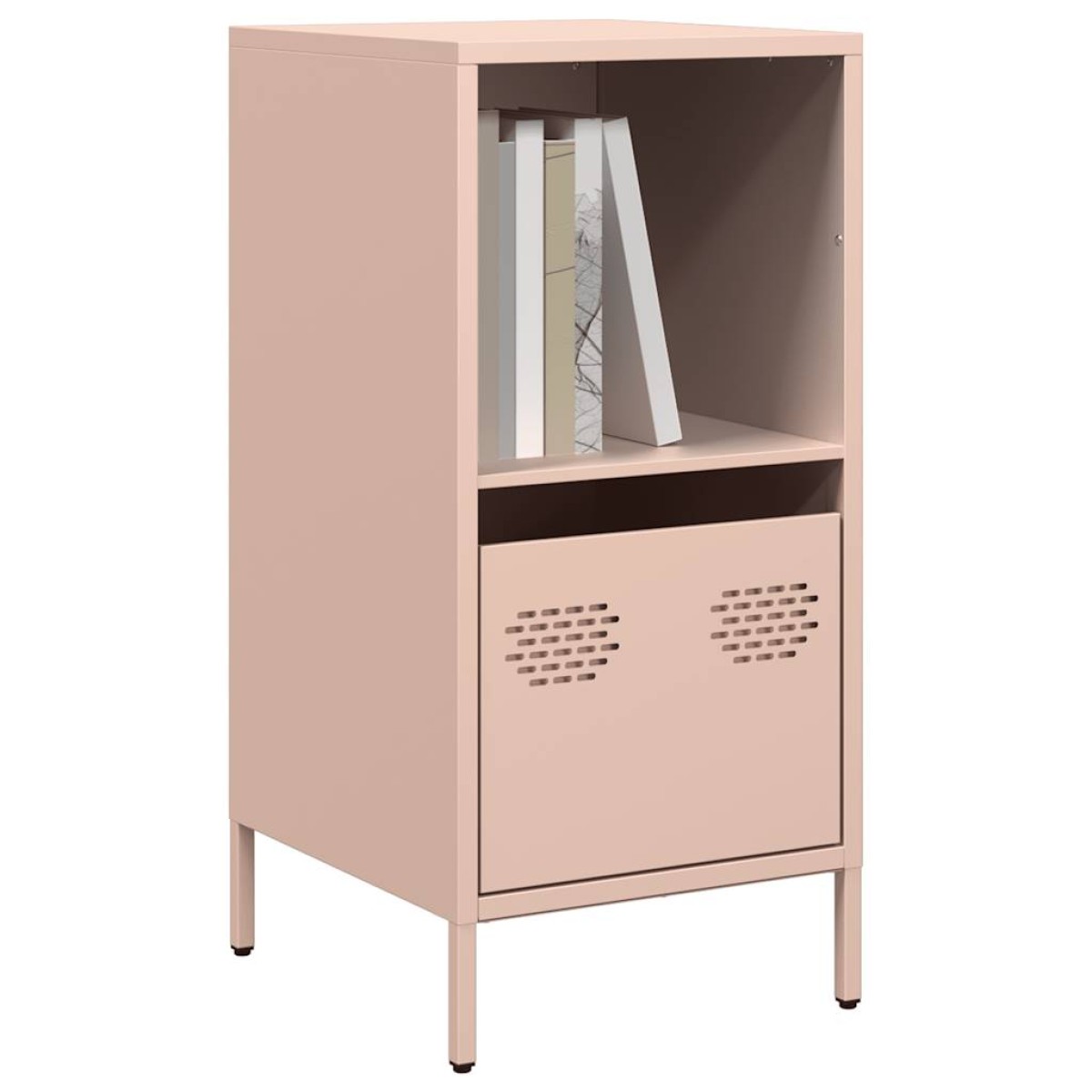 vidaXL Ντουλάπι Ροζ 35x39x73,5 εκ. από Χάλυβα Ψυχρής Έλασης