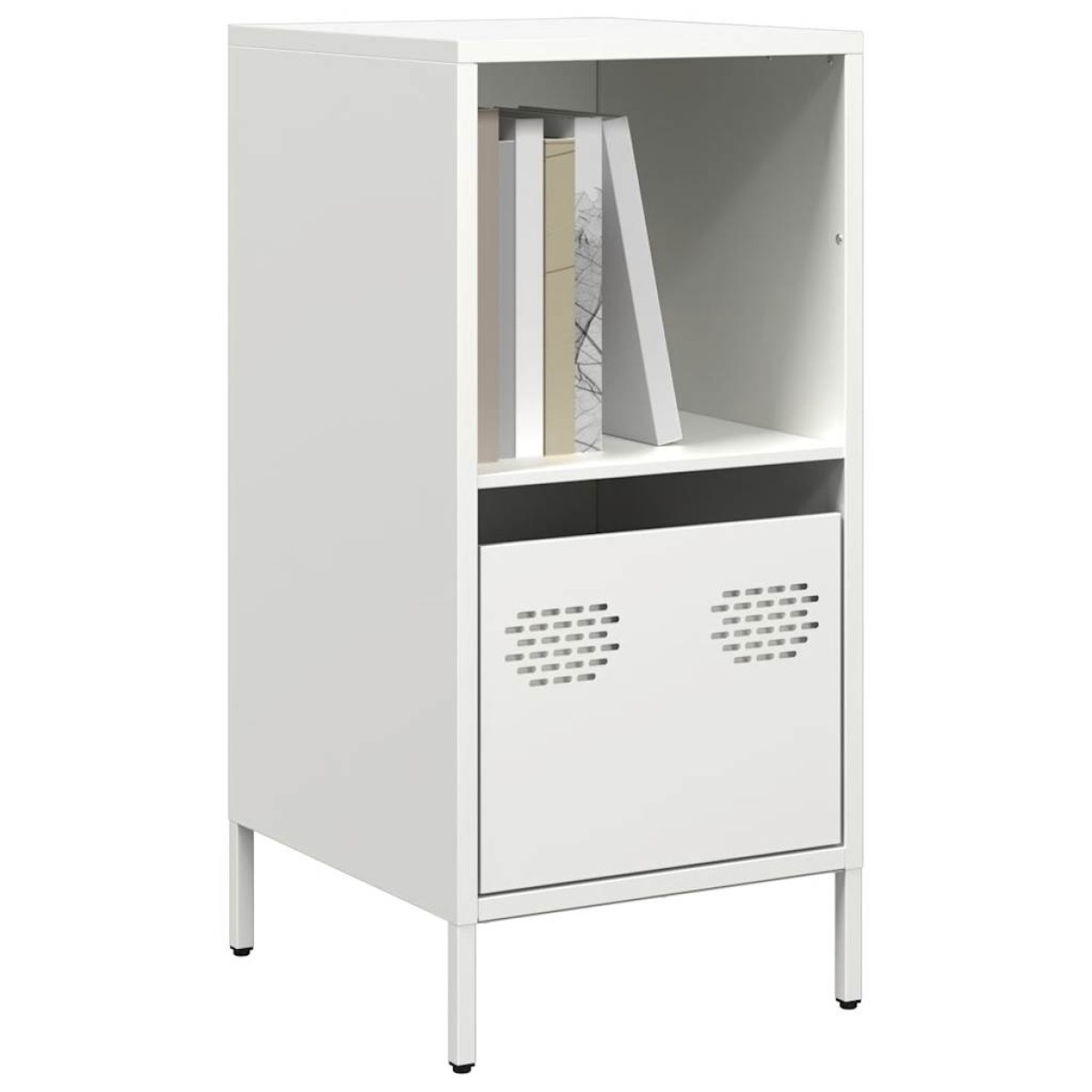 vidaXL Ντουλάπι Λευκό 35x39x73,5 εκ. από Χάλυβα Ψυχρής Έλασης