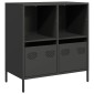 vidaXL Ντουλάπι Μαύρο 68x39x73,5 εκ. από Χάλυβα Ψυχρής Έλασης
