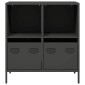 vidaXL Ντουλάπι Μαύρο 68x39x73,5 εκ. από Χάλυβα Ψυχρής Έλασης
