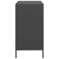 vidaXL Ντουλάπι Μαύρο 68x39x73,5 εκ. από Χάλυβα Ψυχρής Έλασης