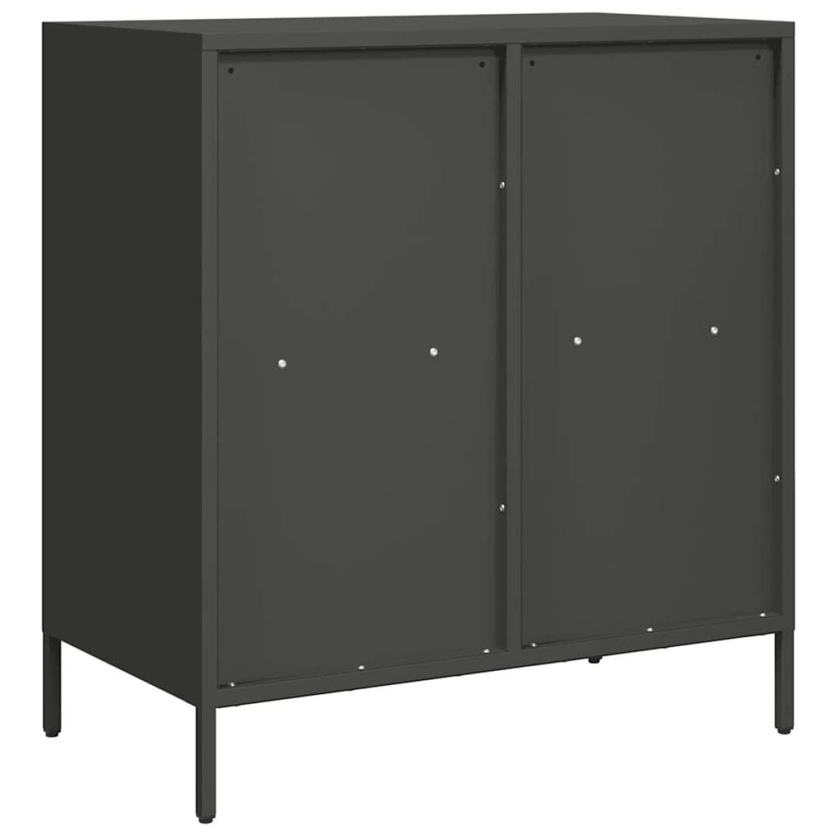 vidaXL Ντουλάπι Μαύρο 68x39x73,5 εκ. από Χάλυβα Ψυχρής Έλασης