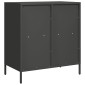 vidaXL Ντουλάπι Μαύρο 68x39x73,5 εκ. από Χάλυβα Ψυχρής Έλασης
