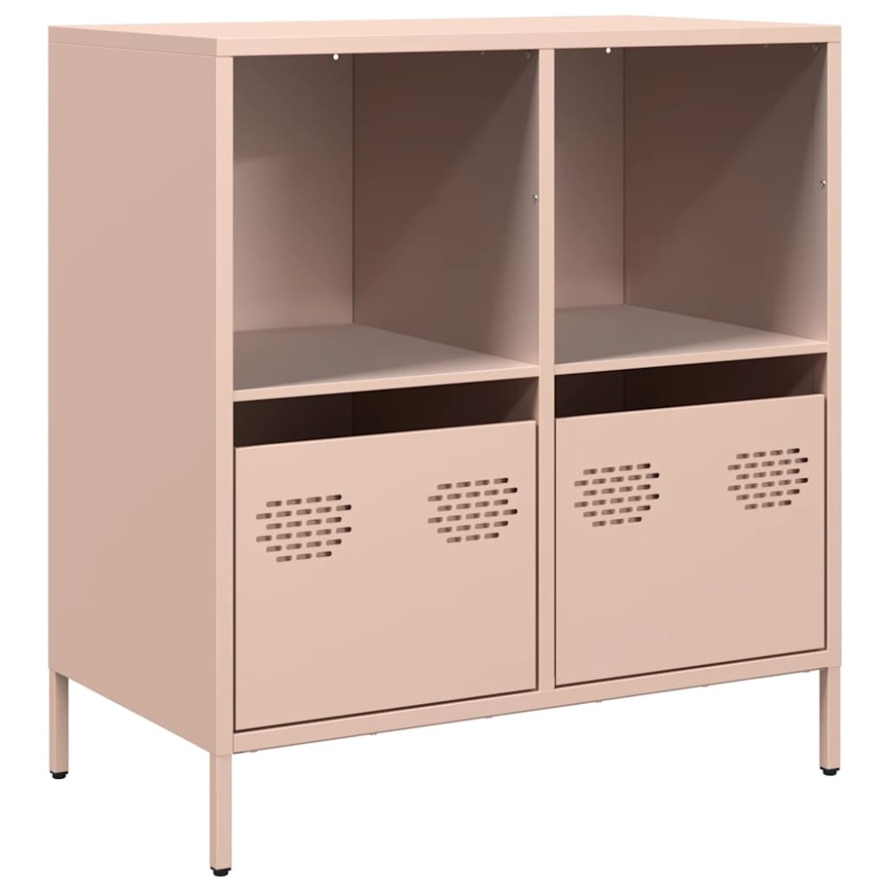 vidaXL Ντουλάπι Ροζ 68x39x73,5 εκ. από Χάλυβα Ψυχρής Έλασης
