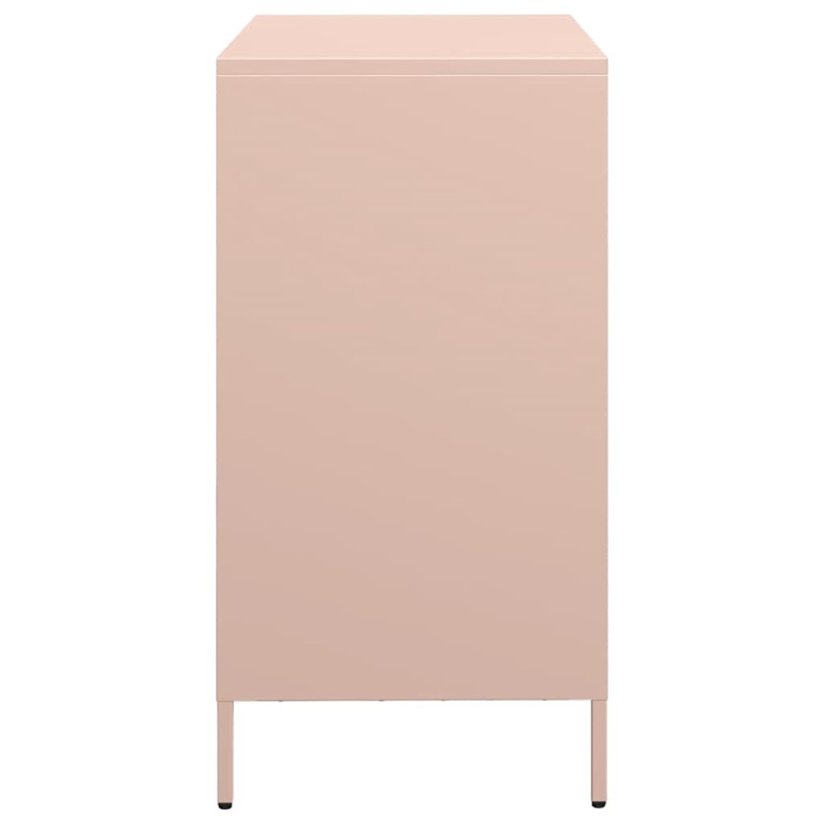 vidaXL Ντουλάπι Ροζ 68x39x73,5 εκ. από Χάλυβα Ψυχρής Έλασης
