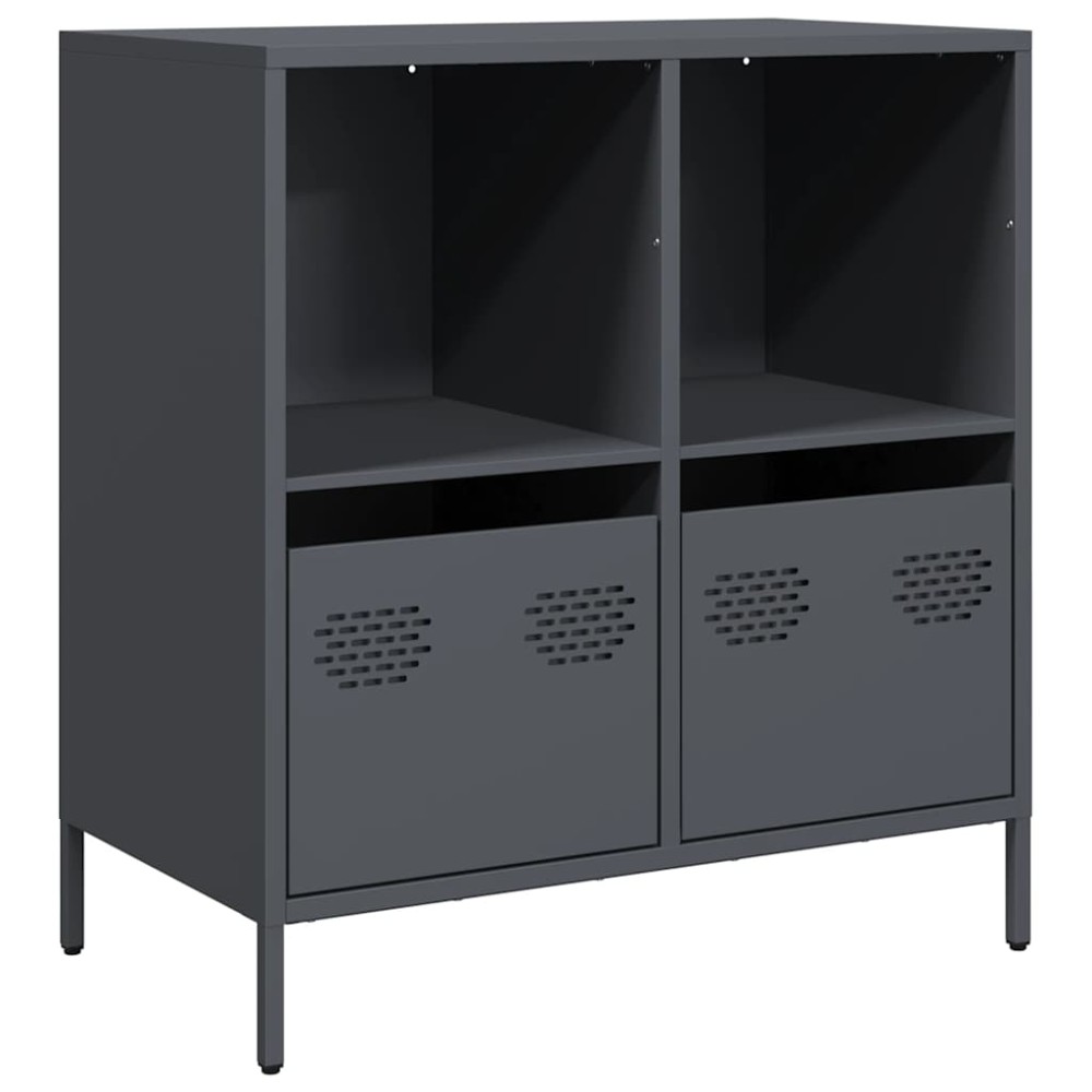 vidaXL Ντουλάπι Ανθρακί 68x39x73,5 εκ. από Χάλυβα Ψυχρής Έλασης