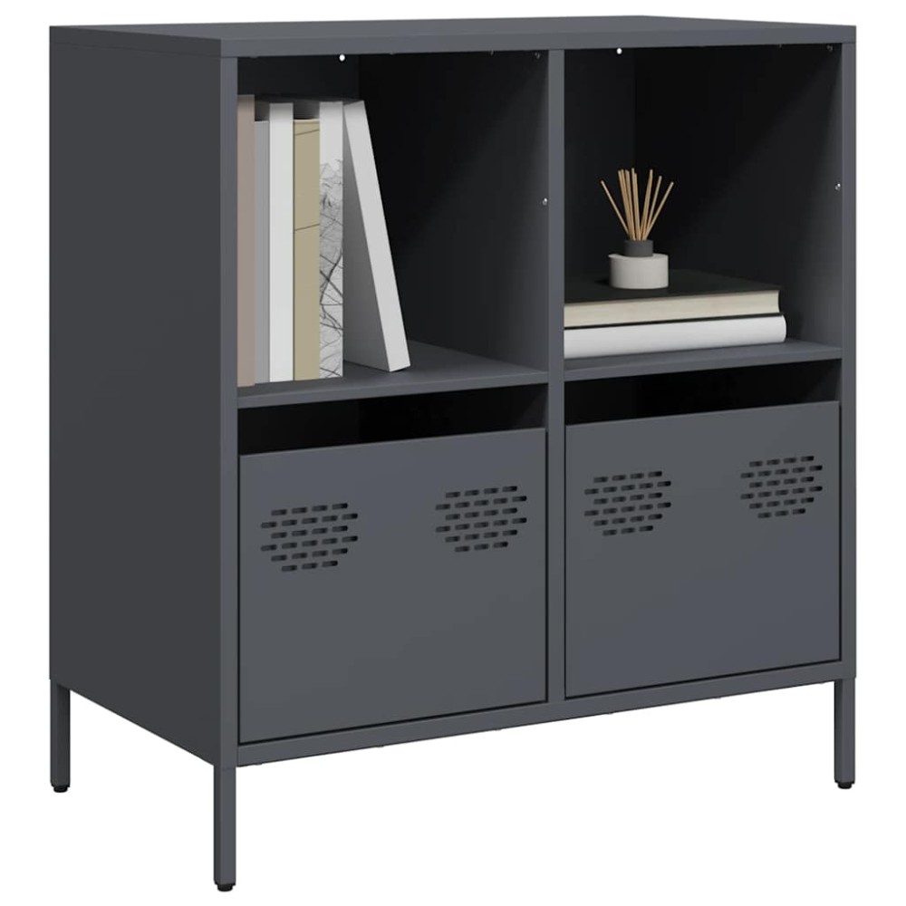 vidaXL Ντουλάπι Ανθρακί 68x39x73,5 εκ. από Χάλυβα Ψυχρής Έλασης