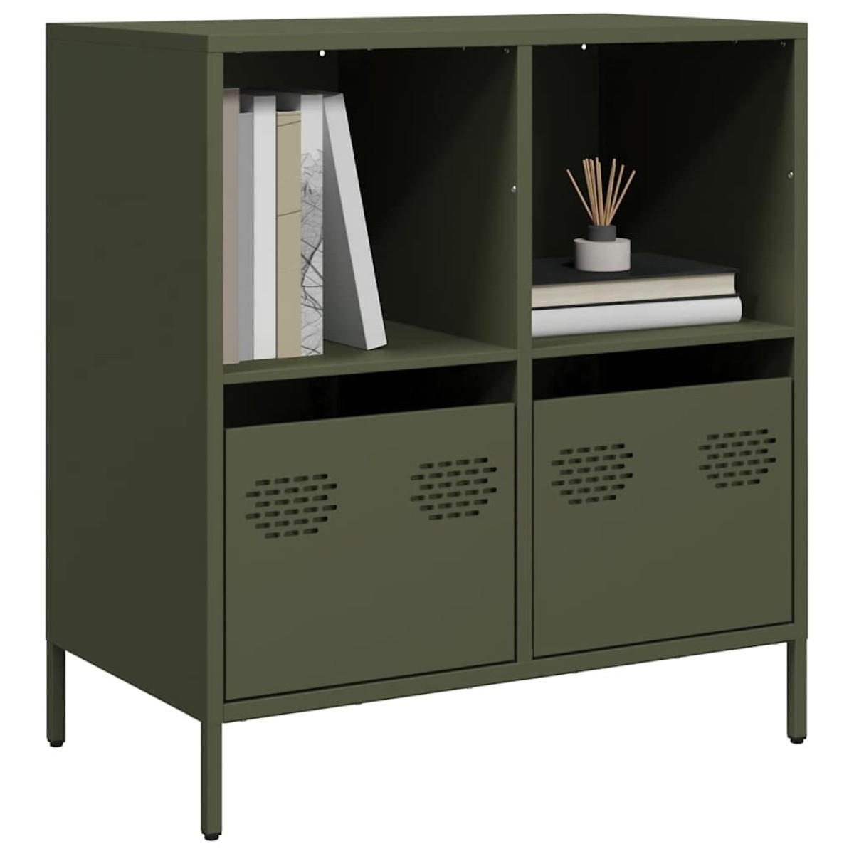 vidaXL Ντουλάπι Λαδί 68x39x73,5 εκ. από Χάλυβα Ψυχρής Έλασης