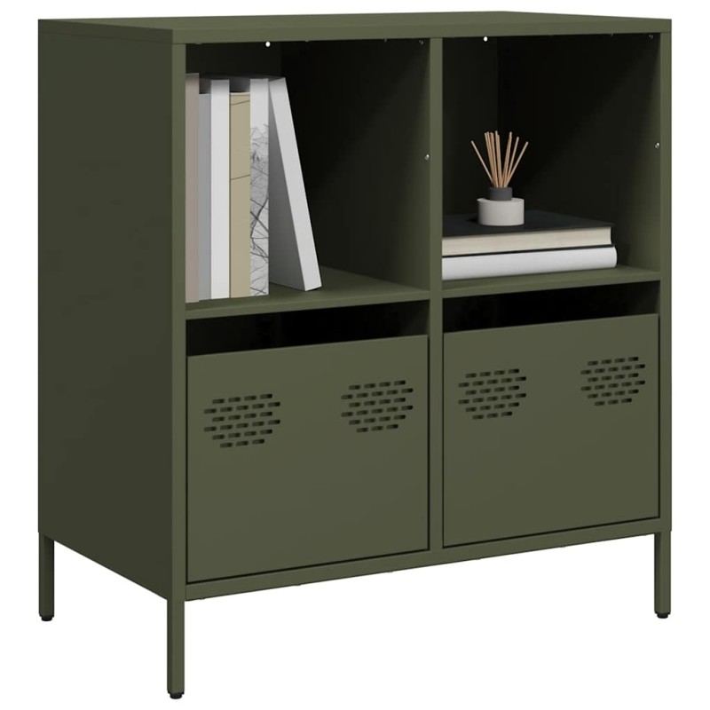 vidaXL Ντουλάπι Λαδί 68x39x73,5 εκ. από Χάλυβα Ψυχρής Έλασης