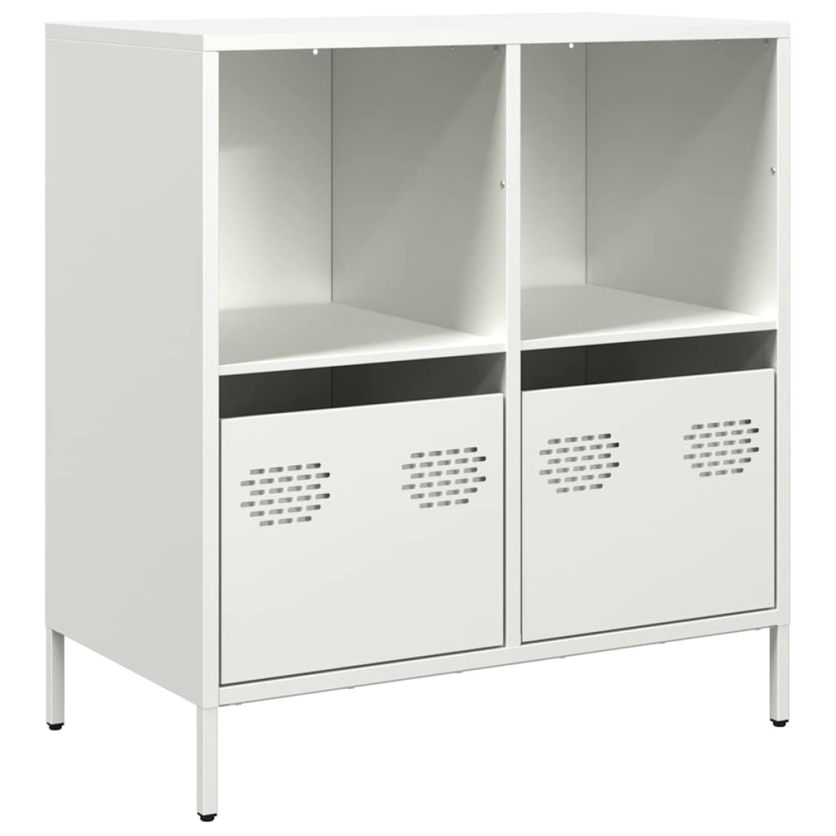 vidaXL Ντουλάπι Λευκό 68x39x73,5 εκ. από Χάλυβα Ψυχρής Έλασης
