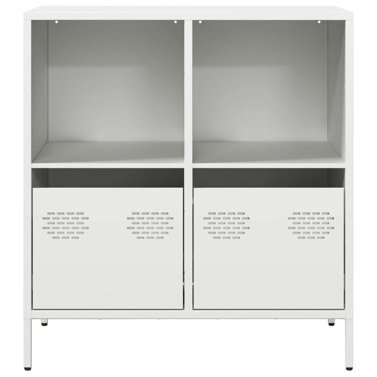 vidaXL Ντουλάπι Λευκό 68x39x73,5 εκ. από Χάλυβα Ψυχρής Έλασης