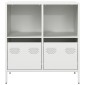 vidaXL Ντουλάπι Λευκό 68x39x73,5 εκ. από Χάλυβα Ψυχρής Έλασης