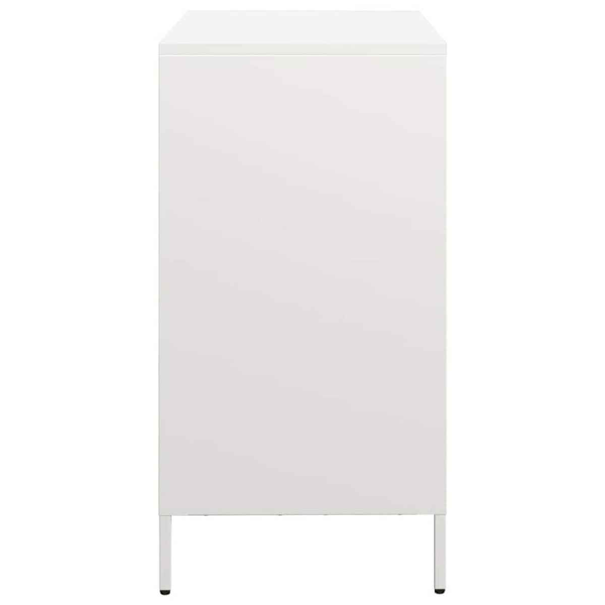 vidaXL Ντουλάπι Λευκό 68x39x73,5 εκ. από Χάλυβα Ψυχρής Έλασης