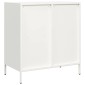 vidaXL Ντουλάπι Λευκό 68x39x73,5 εκ. από Χάλυβα Ψυχρής Έλασης