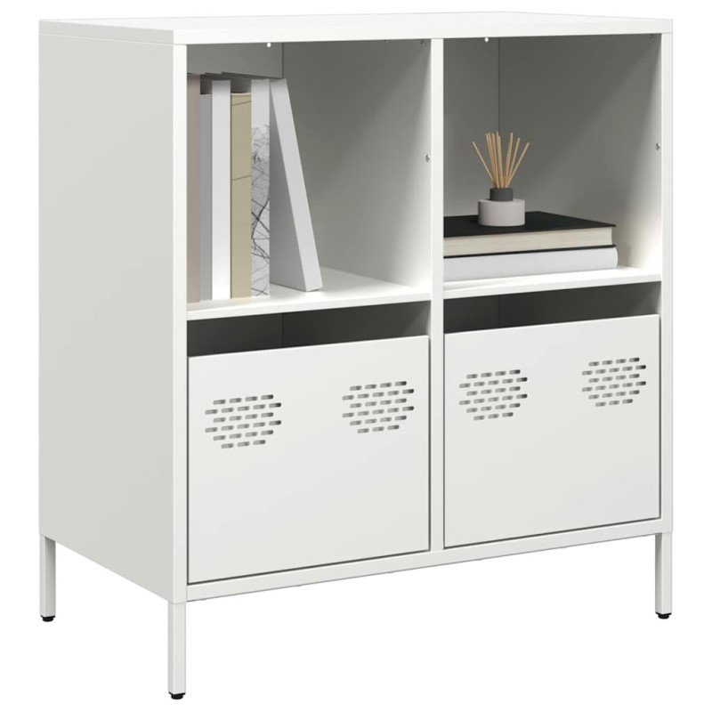 vidaXL Ντουλάπι Λευκό 68x39x73,5 εκ. από Χάλυβα Ψυχρής Έλασης