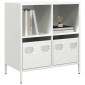 vidaXL Ντουλάπι Λευκό 68x39x73,5 εκ. από Χάλυβα Ψυχρής Έλασης