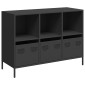 vidaXL Ντουλάπι Μαύρο 101,5x39x73,5 εκ. από Χάλυβα Ψυχρής Έλασης