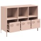 vidaXL Ντουλάπι Ροζ 101,5x39x73,5 εκ. από Χάλυβα Ψυχρής Έλασης