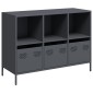 vidaXL Ντουλάπι Ανθρακί 101,5x39x73,5 εκ. από Χάλυβα Ψυχρής Έλασης