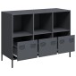 vidaXL Ντουλάπι Ανθρακί 101,5x39x73,5 εκ. από Χάλυβα Ψυχρής Έλασης