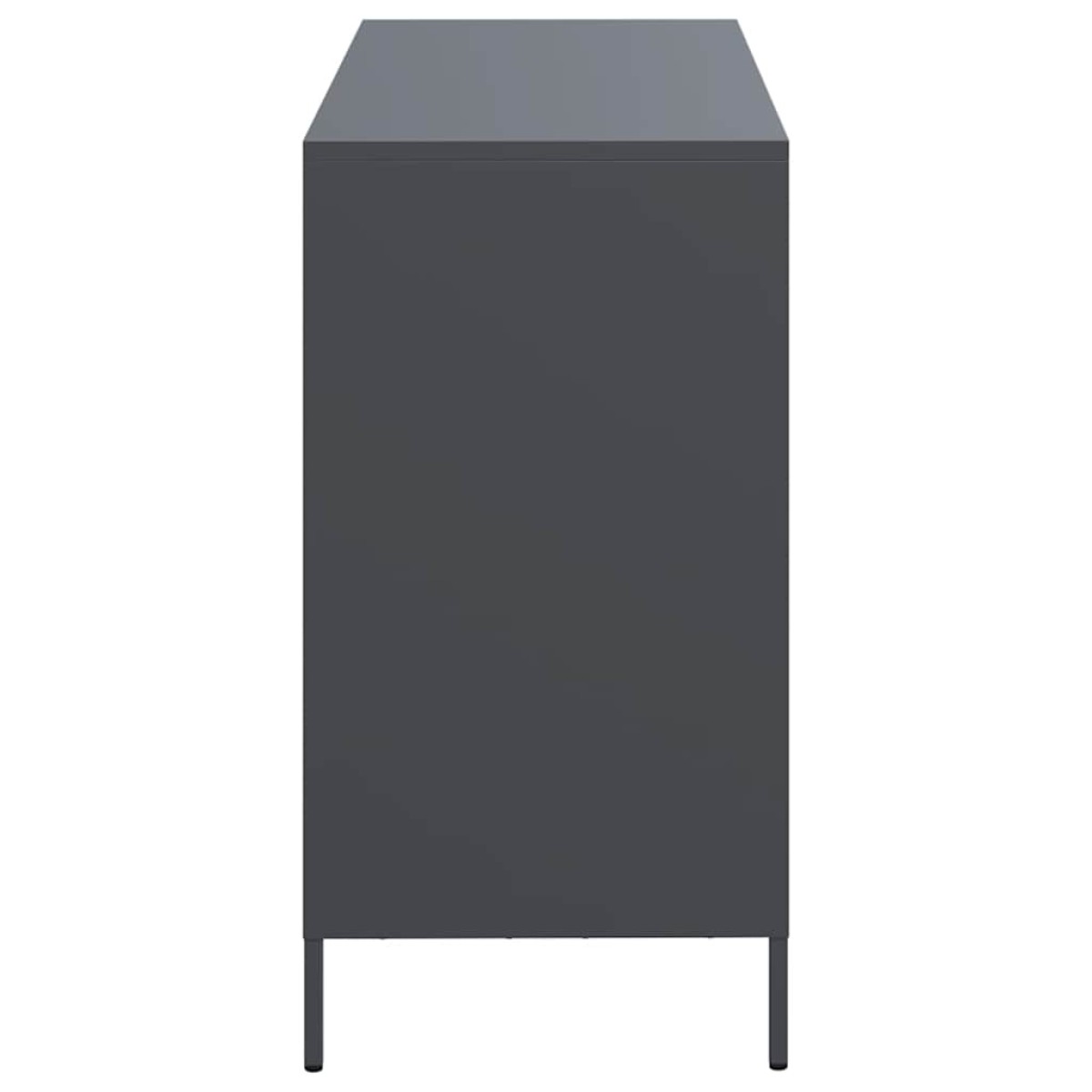 vidaXL Ντουλάπι Ανθρακί 101,5x39x73,5 εκ. από Χάλυβα Ψυχρής Έλασης