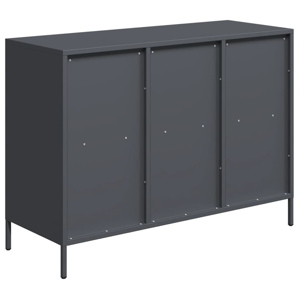 vidaXL Ντουλάπι Ανθρακί 101,5x39x73,5 εκ. από Χάλυβα Ψυχρής Έλασης