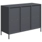 vidaXL Ντουλάπι Ανθρακί 101,5x39x73,5 εκ. από Χάλυβα Ψυχρής Έλασης