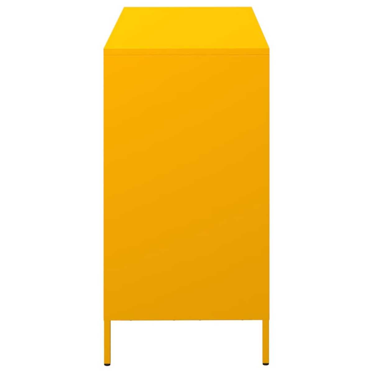 vidaXL Ντουλάπι Μουσταρδί 101,5x39x73,5 εκ. από Χάλυβα Ψυχρής Έλασης