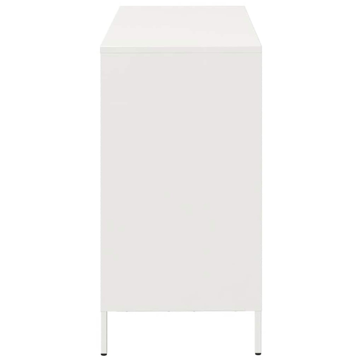 vidaXL Σκευοθήκη Λευκό 101,5x39x73,5 cm Ατσάλι ψυχρής έλασης
