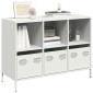vidaXL Σκευοθήκη Λευκό 101,5x39x73,5 cm Ατσάλι ψυχρής έλασης
