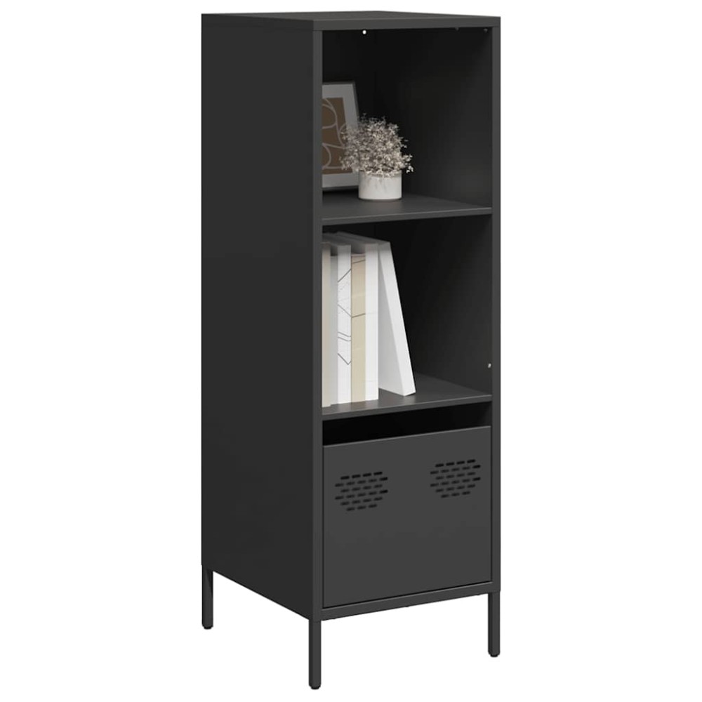 vidaXL Ντουλάπι Μαύρο 35x39x103,5 εκ. από Χάλυβα