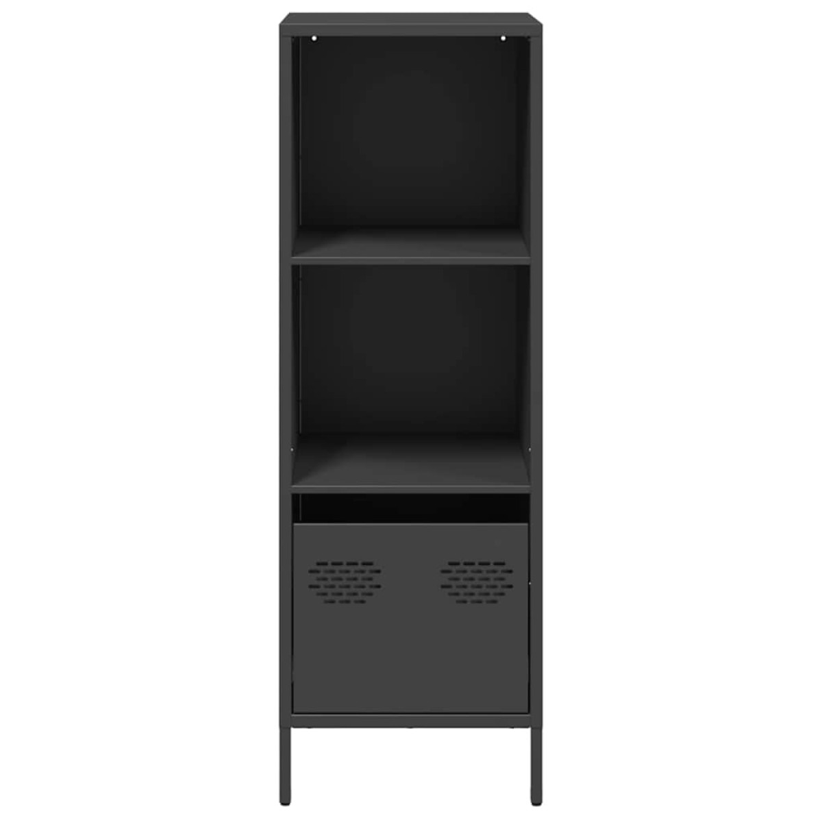 vidaXL Ντουλάπι Μαύρο 35x39x103,5 εκ. από Χάλυβα