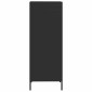 vidaXL Ντουλάπι Μαύρο 35x39x103,5 εκ. από Χάλυβα
