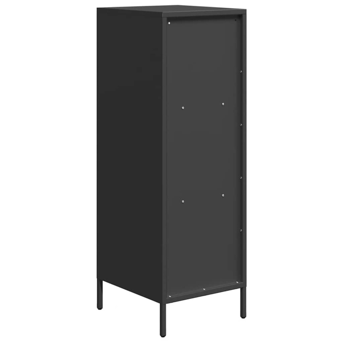 vidaXL Ντουλάπι Μαύρο 35x39x103,5 εκ. από Χάλυβα