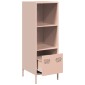 vidaXL Ντουλάπι Ροζ 35x39x103,5 εκ. από Χάλυβα