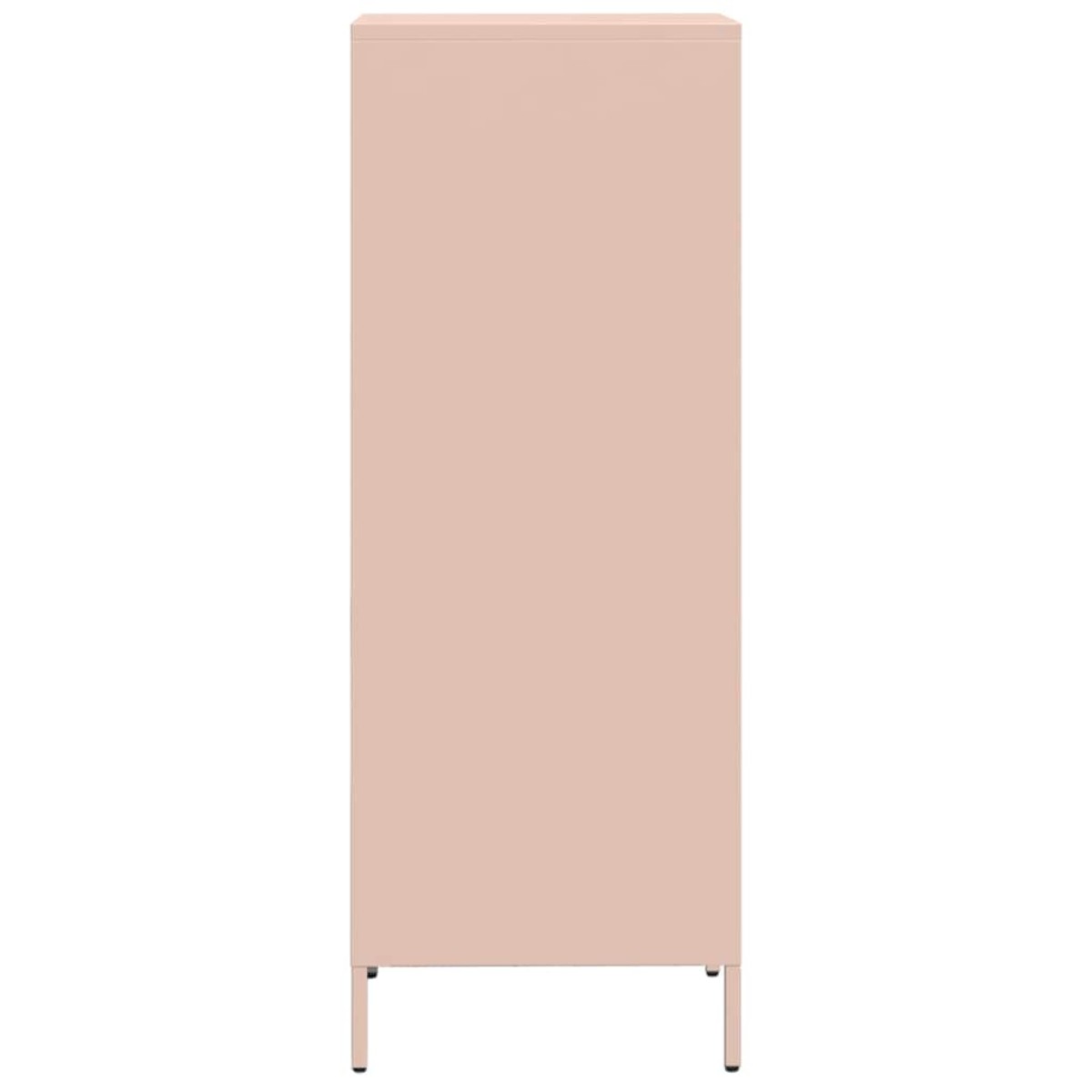 vidaXL Ντουλάπι Ροζ 35x39x103,5 εκ. από Χάλυβα
