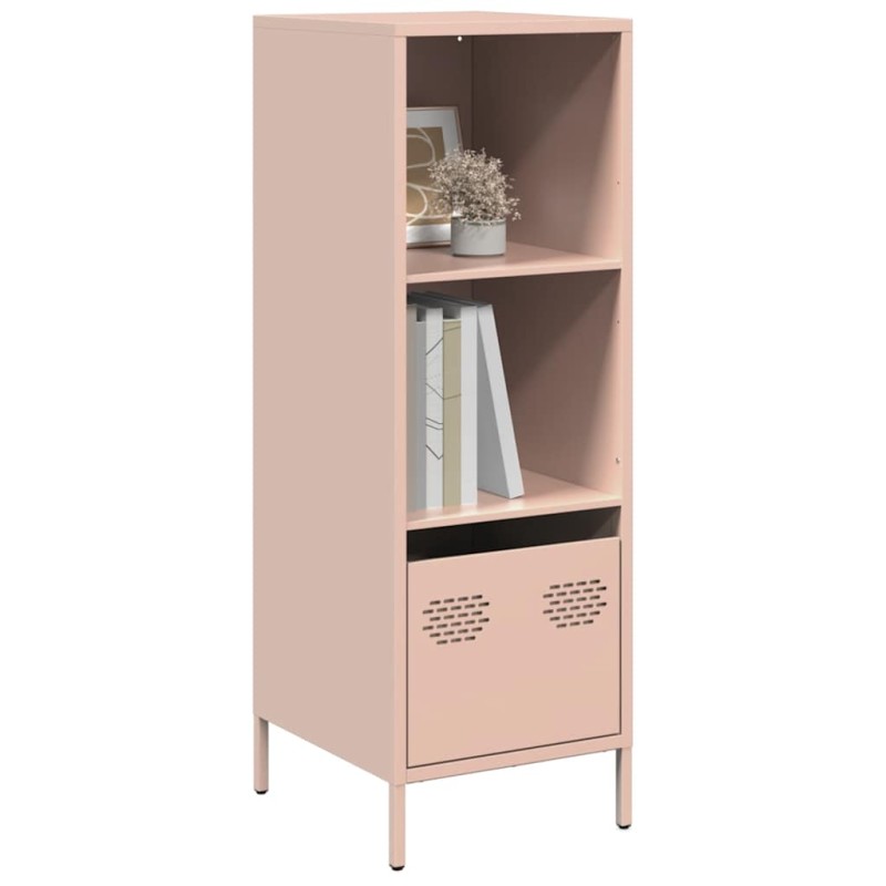 vidaXL Ντουλάπι Ροζ 35x39x103,5 εκ. από Χάλυβα