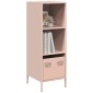 vidaXL Ντουλάπι Ροζ 35x39x103,5 εκ. από Χάλυβα