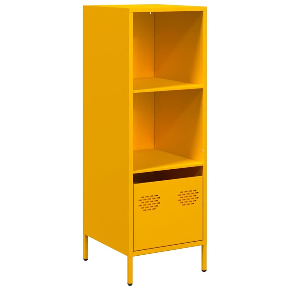 vidaXL Ντουλάπι Μουσταρδί 35x39x103,5 εκ. από Ατσάλι