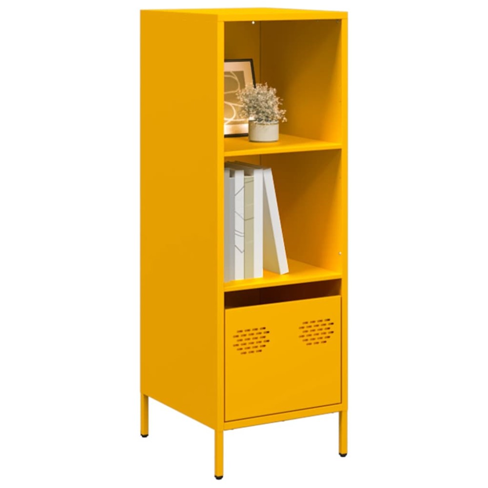 vidaXL Ντουλάπι Μουσταρδί 35x39x103,5 εκ. από Ατσάλι