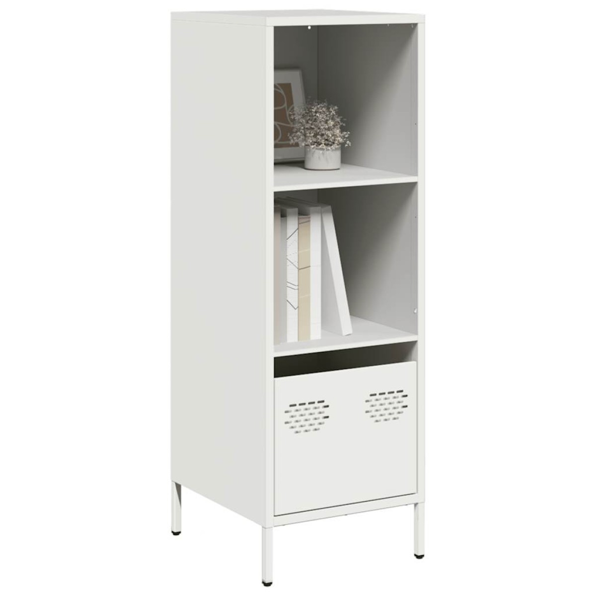 vidaXL Ντουλάπι Λευκό 35x39x103,5 εκ. από Χάλυβα